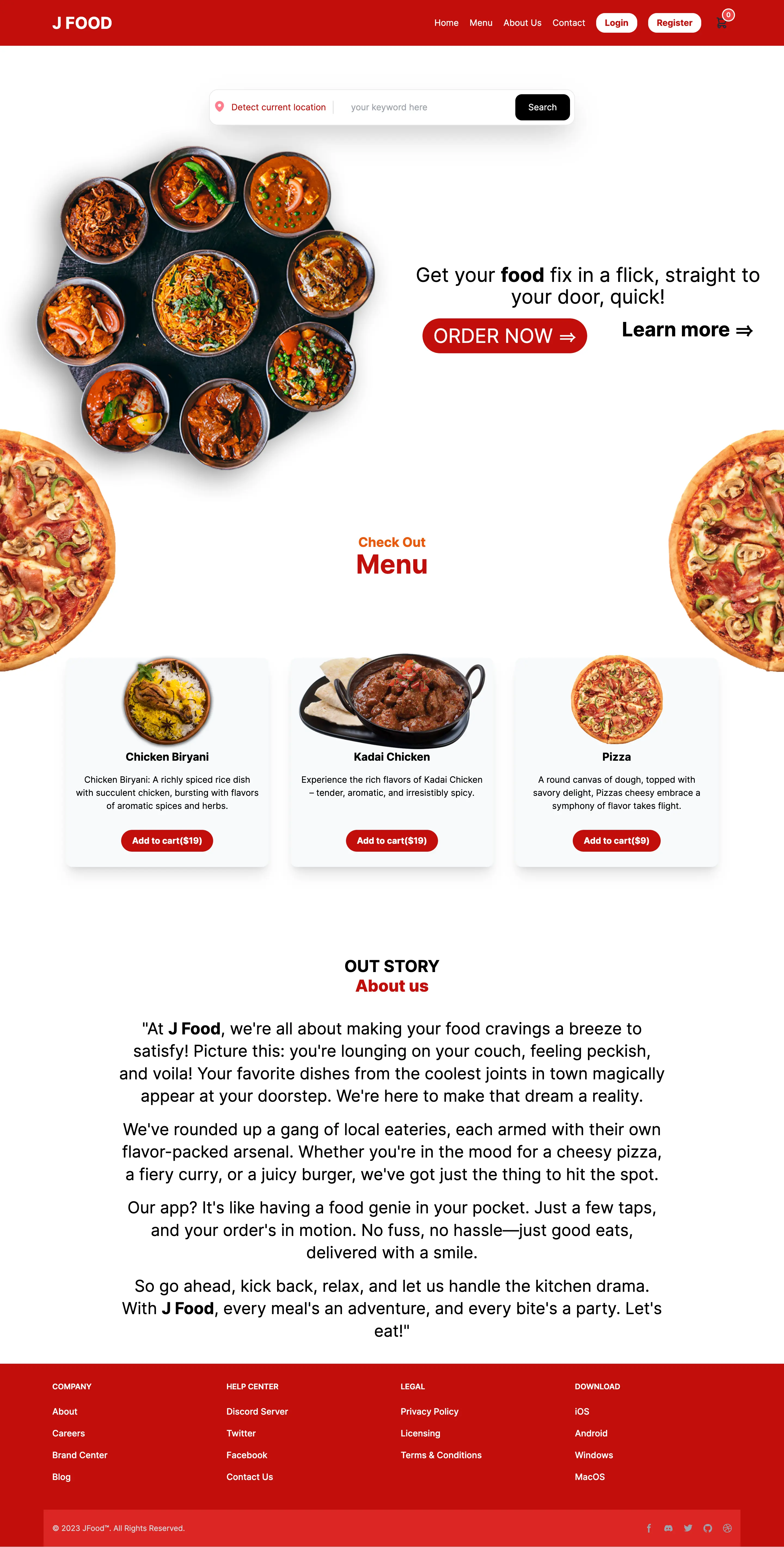 Food Ordering App